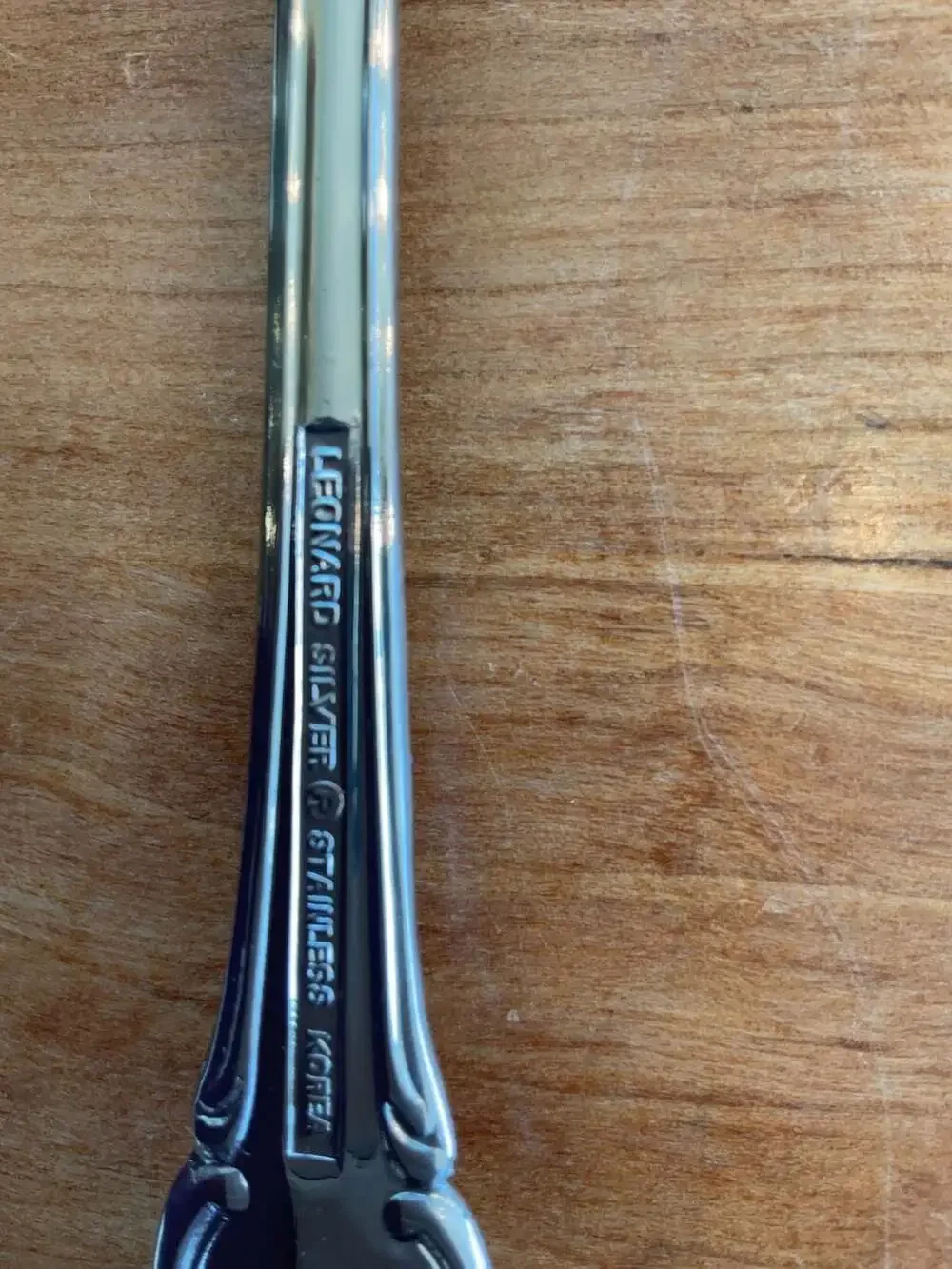 Leonard Silver Stainless Steel Floral Engraved Cake Server